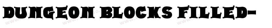 Dungeon Blocks Filled字体转换